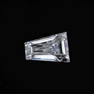 Moissanite solitaire yüzüğü Toptan Satış Mossanite Gem Tapered Baguette Cut Charles VVS Loose Moissanite Diamond gem