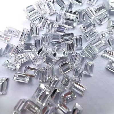 Moissanite solitaire yüzüğü Toptan Satış Mossanite Gem Tapered Baguette Cut Charles VVS Loose Moissanite Diamond gem