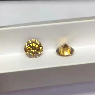 Toptan laboratuvar oluşturulmuş beyaz sarı kırmızı pembe siyah mavi elmas yuvarlak parlak kesilmiş gevşek moissanite mücevher için