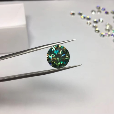 Toptan laboratuvar oluşturulmuş beyaz sarı kırmızı pembe siyah mavi elmas yuvarlak parlak kesilmiş gevşek moissanite mücevher için