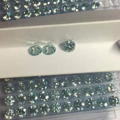 Toptan laboratuvar oluşturulmuş beyaz sarı kırmızı pembe siyah mavi elmas yuvarlak parlak kesilmiş gevşek moissanite mücevher için