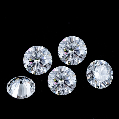 Gemstone Shape Oval 2-10ct Beyaz yuvarlak kesim boş Moissanite nişan yüzükleri için