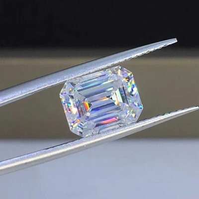 Parlak Sarı Moissanite Gem Radiant Cut GRA VVS Altın Yüzük için Moissanite Elması