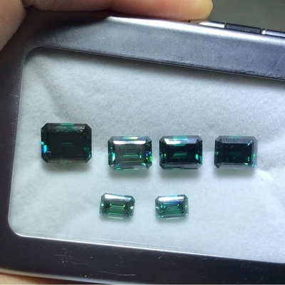 Parlak Sarı Moissanite Gem Radiant Cut GRA VVS Altın Yüzük için Moissanite Elması