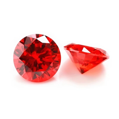 Toptan 3A Renkler CZ Taşlar Yuvarlak Kesim 3.0mm-9.0mm Kübik Boş Moissanite Elmas Gümüş Mücevherler için