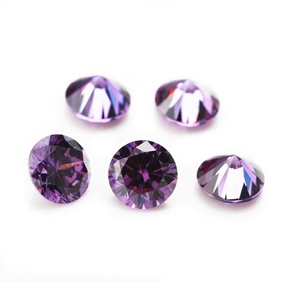 5A Kaliteli gevşek taşlar Renkler Zirkon Elmaslar Yuvarlak Kesim 1.75mm 2.25mm Sentetik 5ct Moissanite Yüzüğü için