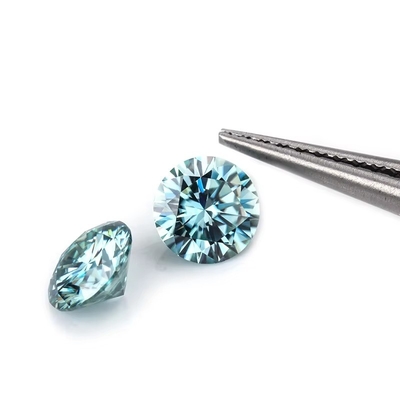 Grosso GRA Moissanite Gri Pembe Sarı Şampanya Mavi Yeşil Yuvarlak kesilmiş moissanite mücevher yapımı için elmas