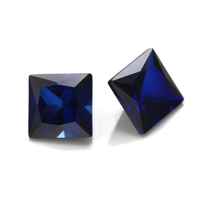 Mücevherler Sentetik 34# Sapphire Square 1.5x1.5mm-10x10mm Korundum Yüzükler için gevşek mücevher vvs moissanite özel asma