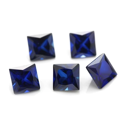 Mücevherler Sentetik 34# Sapphire Square 1.5x1.5mm-10x10mm Korundum Yüzükler için gevşek mücevher vvs moissanite özel asma