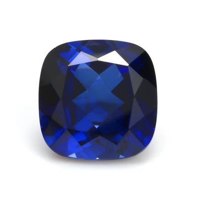 Eşsiz Moissanite Sentetik Safir Taş Yastığı Kesim 34# Mavi Korundum Yumuşak Taş Mücevher Yapımı İçin