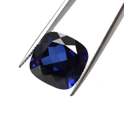 Eşsiz Moissanite Sentetik Safir Taş Yastığı Kesim 34# Mavi Korundum Yumuşak Taş Mücevher Yapımı İçin