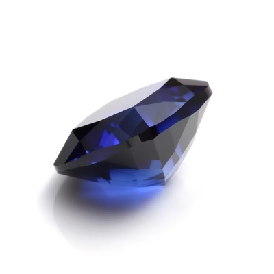 Eşsiz Moissanite Sentetik Safir Taş Yastığı Kesim 34# Mavi Korundum Yumuşak Taş Mücevher Yapımı İçin