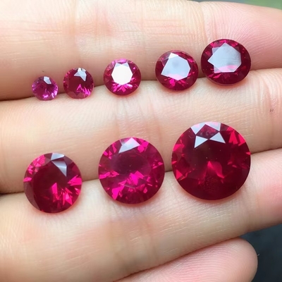 Vintage Tarzı Ruby Moissanite Sentetik Korundum Pear Şekli 2x3mm'den 10x14mm'e Kadar Mücevher Yapımı İçin Sıfır Taş