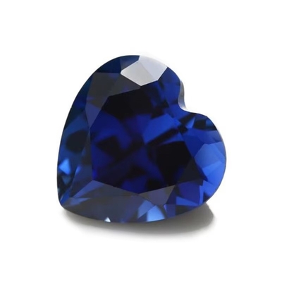 Değerli taşlar Sıfır Değerli taş Kalp Kesim 3x3mm 10x10mm 33# 34# Mavi safir Sentetik taşlar