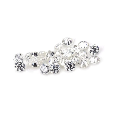 Melee Moissanite Elmas Her Karat Yuvarlak Kesim DEF Küçük Boyut Moissanite VVS1 Laboratuvar Büyütülen Elmas Gemstone Şekli Kare