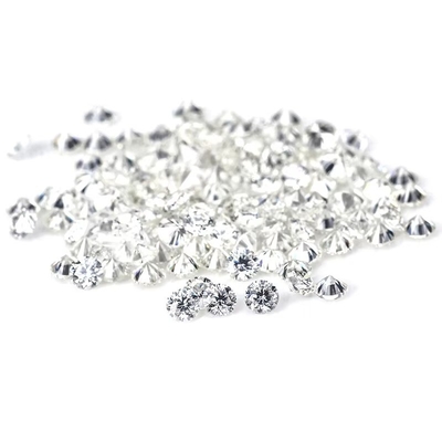 Melee Moissanite Elmas Her Karat Yuvarlak Kesim DEF Küçük Boyut Moissanite VVS1 Laboratuvar Büyütülen Elmas Gemstone Şekli Kare