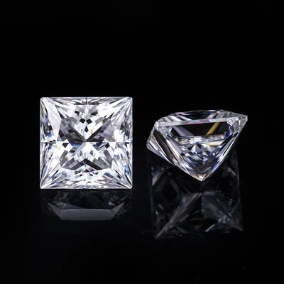 Prenses Cut Loose GRA Moissanite Elmas D VVS1 Kare Şekil Moissanite