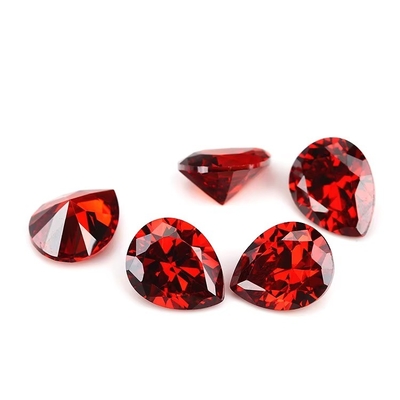 Vintage moissanite nişan yüzükleri gevşek mücevherler çeşitli renkler inci şekli 6x4mm sentetik kübik zirkonya