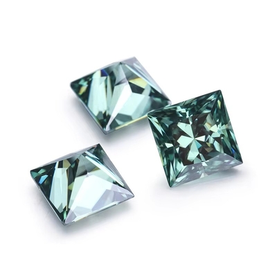 Prenses Cut 5.5x5.5mm 1 karat Moissanite VVS Renkler Kare Parlak Sıvı Elmas