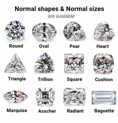 GRA Sertifikası 1ct yuvarlak kesim 6.5mm VVS1 Beyaz Pembe Sarı Sarı Şampanya Mavi Yeşil Mücevherler için Moissanite Elması