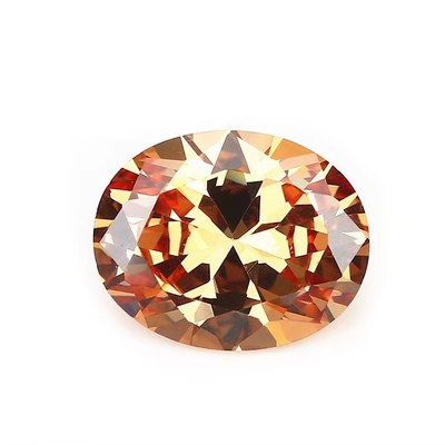8x6mm Yumuşak taş Avrupa makine kesimi Ametist Renk Oval Biçim Sentetik Kübik Zirkonya Siyah