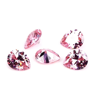 Şampanya Rengi Zirkon Sıfır Taş Pear Şekli 10x8mm Sentetik Kübik Zirkonya Moissanite