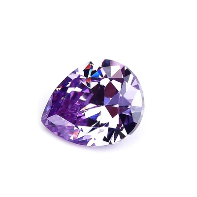 Şampanya Rengi Zirkon Sıfır Taş Pear Şekli 10x8mm Sentetik Kübik Zirkonya Moissanite