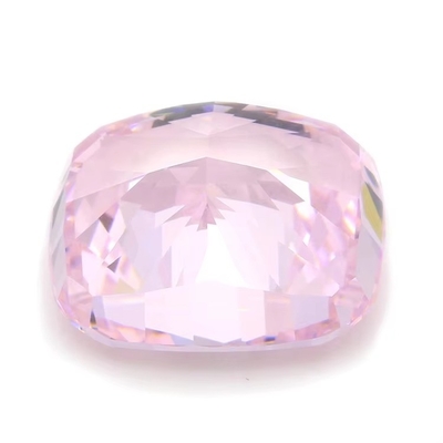 4k Dondurulmuş Cz Taşları Pembe Renk Yastık Şekli 7x6mm 10x8mm Sıfır Taş Sentetik Kübik Zirkonya