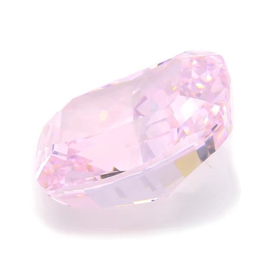 4k Dondurulmuş Cz Taşları Pembe Renk Yastık Şekli 7x6mm 10x8mm Sıfır Taş Sentetik Kübik Zirkonya