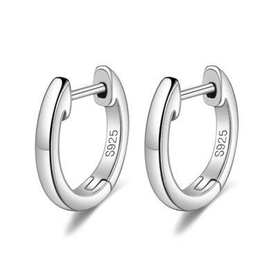 Altın kaplama 925 Sterling Gümüş Sıradan Manşet Kolye Altın Vermeil Hoop Huggie Küçük Stud Kolye Kadınlar Mücevher
