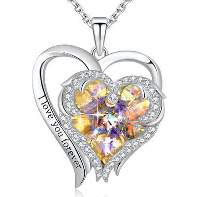 Valentine 925 Kalp Şekilli 6.23g 1.18in Som Gümüş Kalp Kolye Kolye SGS