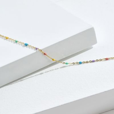21.2cm 0.8 Gram Gümüş Gökkuşağı Bileklik Unisex Kübik Zirkonya Bileklik S925