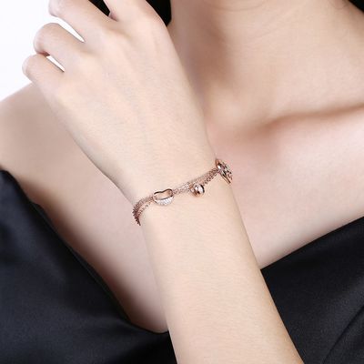 Rose Gold Gümüş Takı Bilezikler