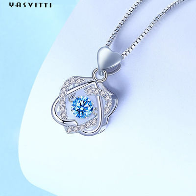 1.2x2cm 2.2g Gümüş Takı Kolye S925 Kalp Altı Köşeli Yıldız Kolye