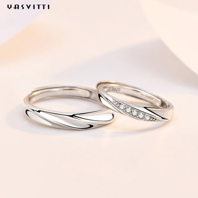 0.7in 0.06oz Gümüş Takı Yüzükler Anne Trendy Twisted Band Yüzük