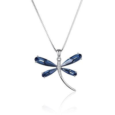 29mm 5 Gram Dragonfly Kolye Kolye 20in S925 Gümüş Kolye SGS