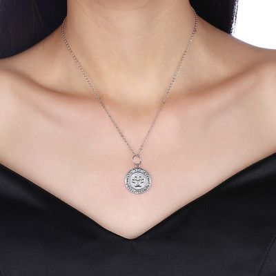 16 inç 0.9g Pençe Baskı Kolye Güzel 3A CZ 925 Gümüş Kolye