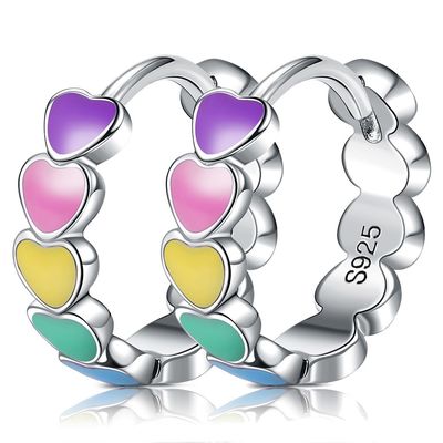 Dişli CZ 0.85 Gram 0.15mm Gümüş Kalp Küpe Kalpli Çiviler