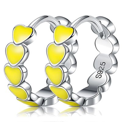 Dişli CZ 0.85 Gram 0.15mm Gümüş Kalp Küpe Kalpli Çiviler
