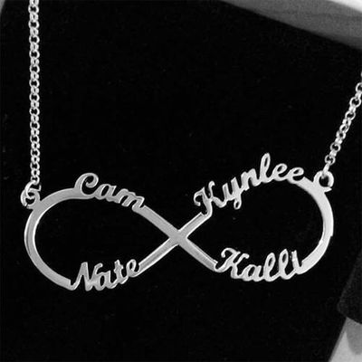 15.7 inç Infinity Özel Gümüş Kolyeler